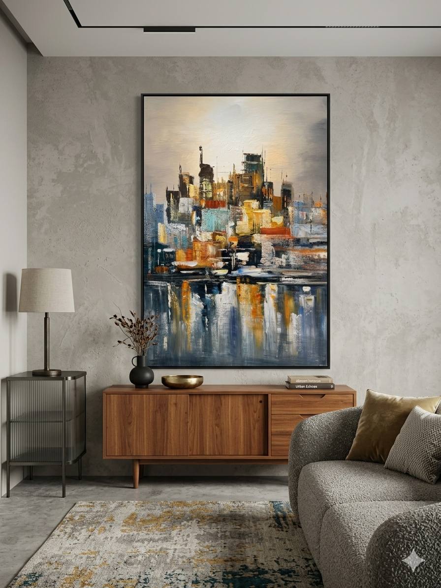 Falling Lights - Canvas Wall Art