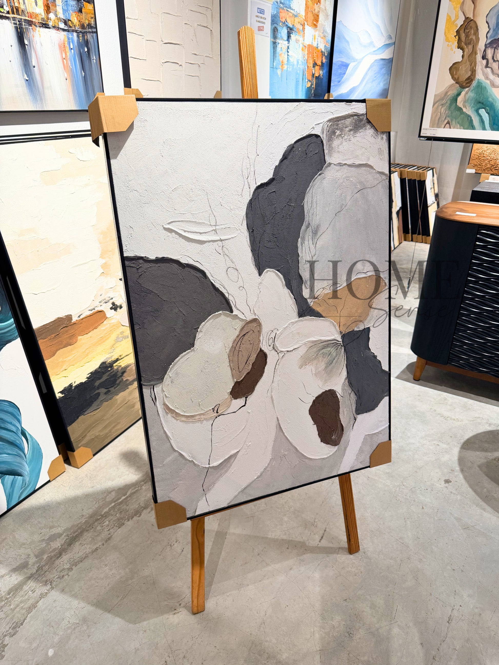 Soft Earth Blossom - Canvas Wall Art