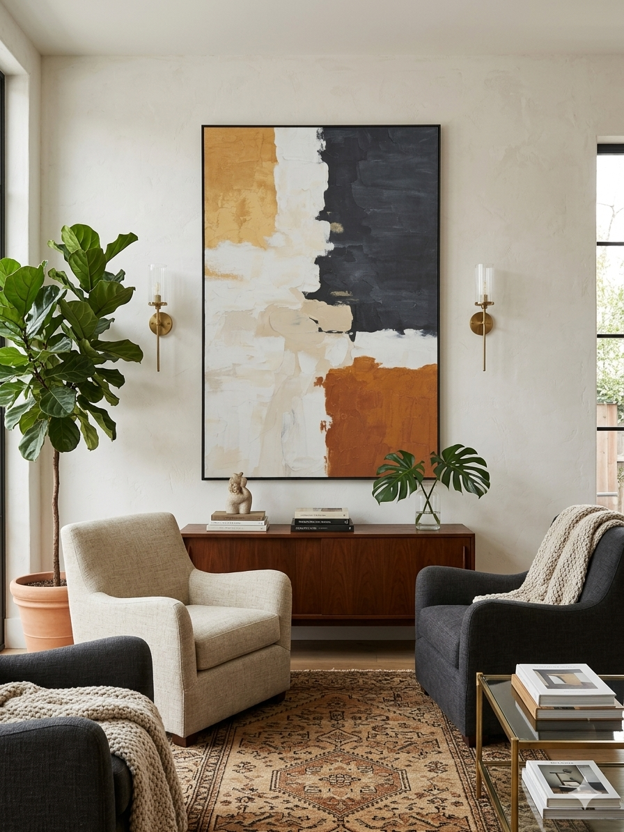 Ochre & Ash - Canvas Wall Art