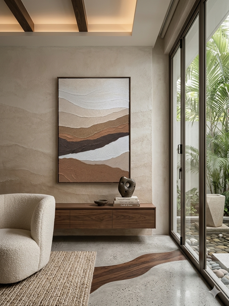 Modern Neutral Texture - Canvas Wall Art