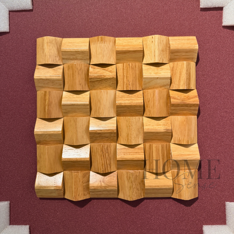 Geomatric Wood Block Wall Art