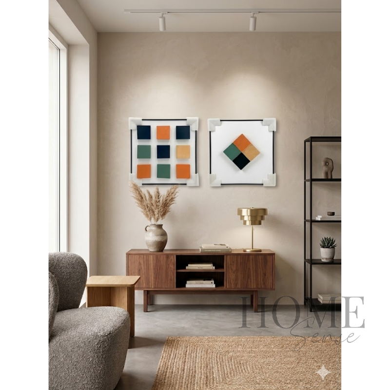 3D Wooden Block Wall Art