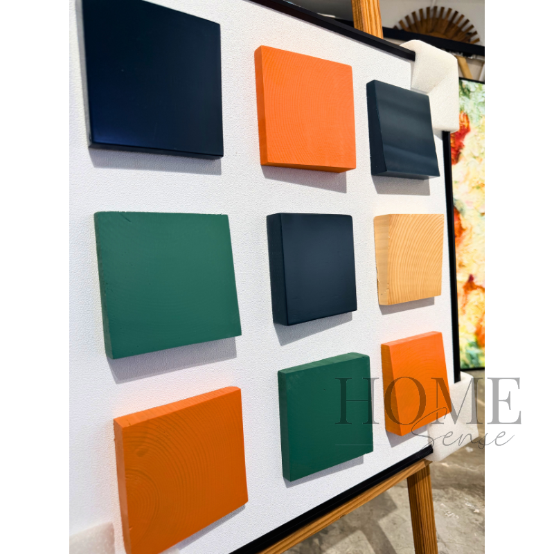 3D Wooden Block Wall Art