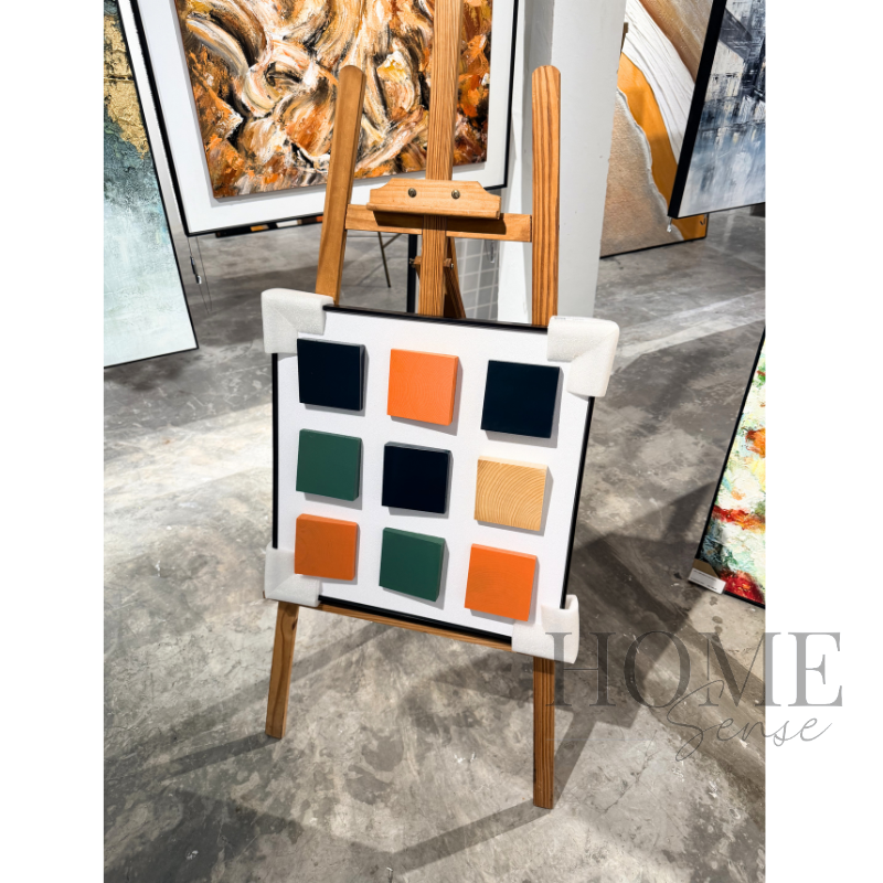 3D Wooden Block Wall Art