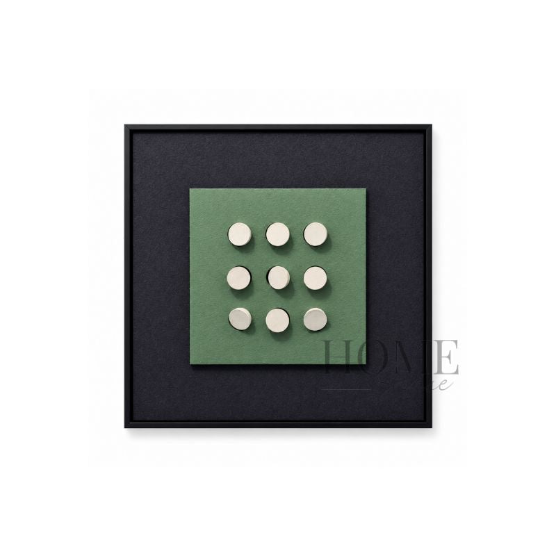 Nine Gentle Notes – 3D Geometric Wooden Disc Wall Art