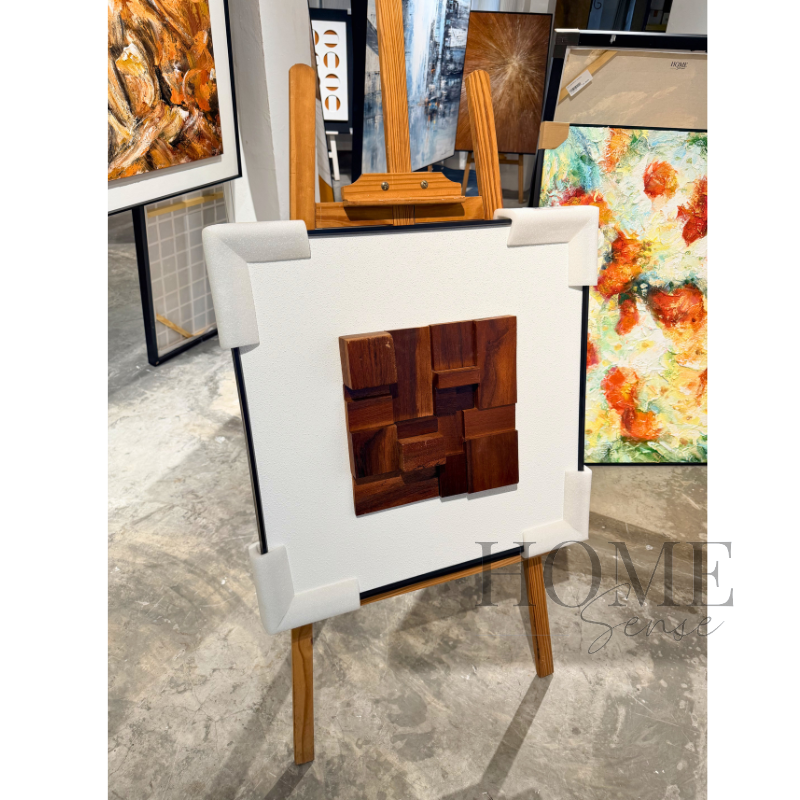 3D Wooden Block Wall Art