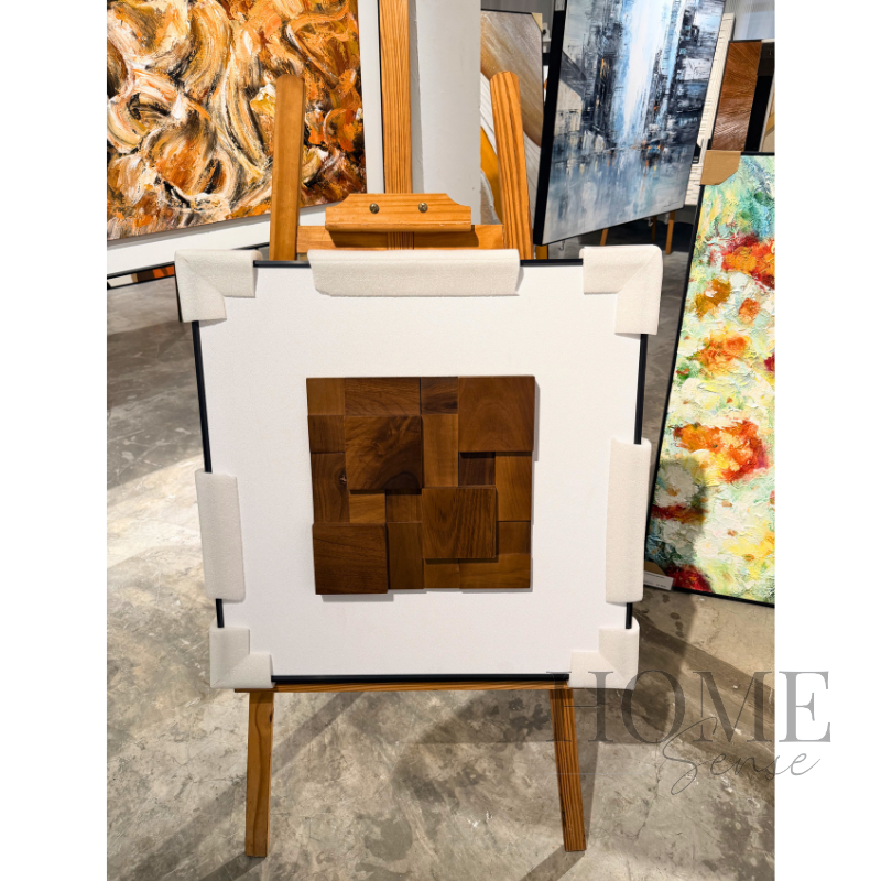3D Wooden Block Wall Art