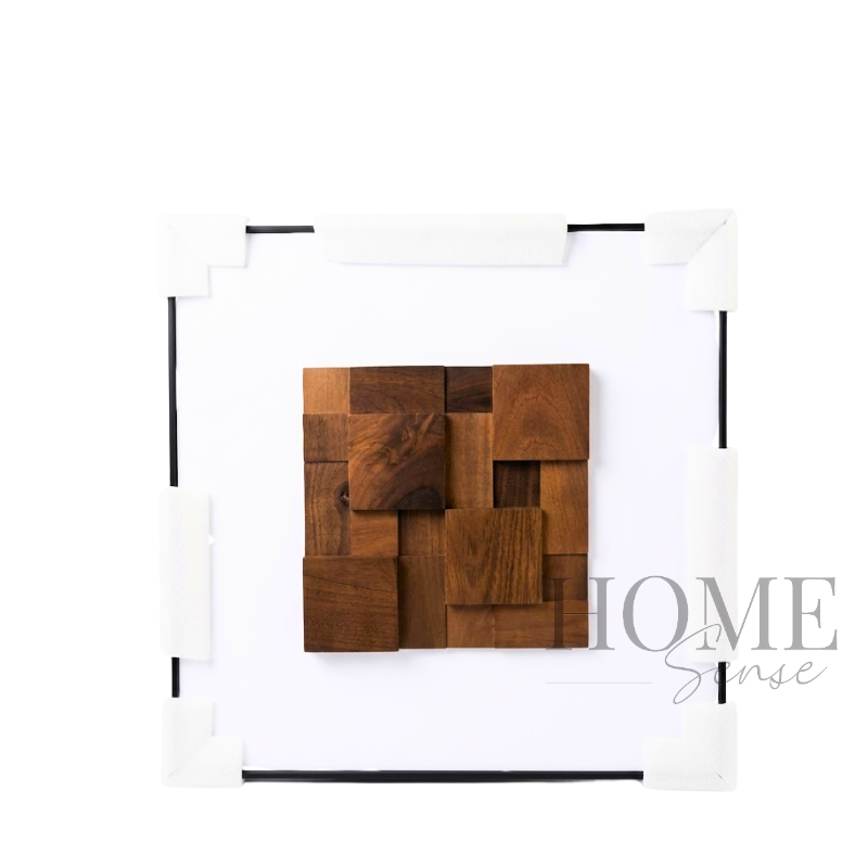 3D Wooden Block Wall Art