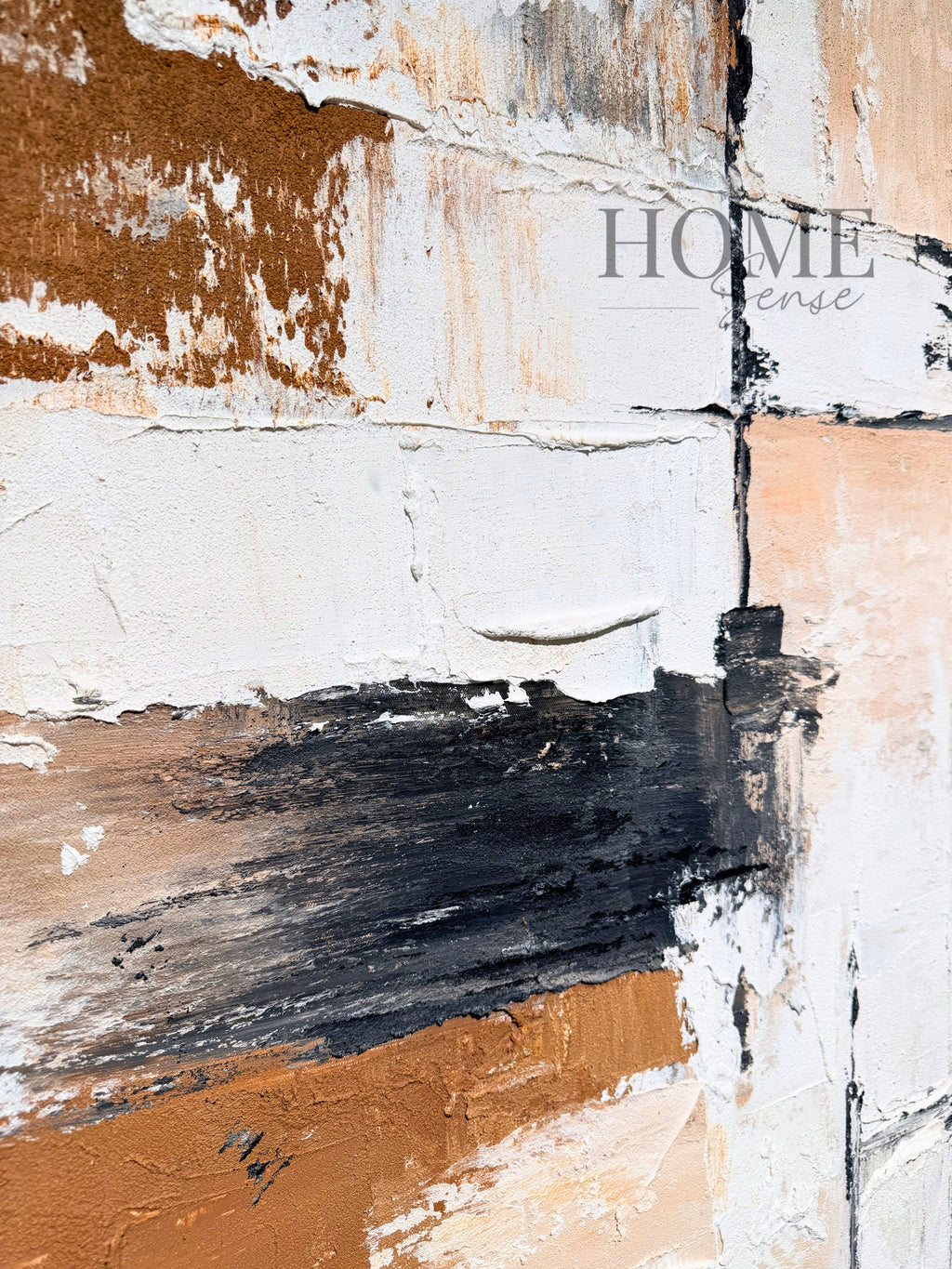 Terra Intersection , Abstract Textured Canvas Wall Art