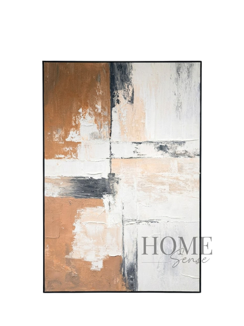 Terra Intersection , Abstract Textured Canvas Wall Art
