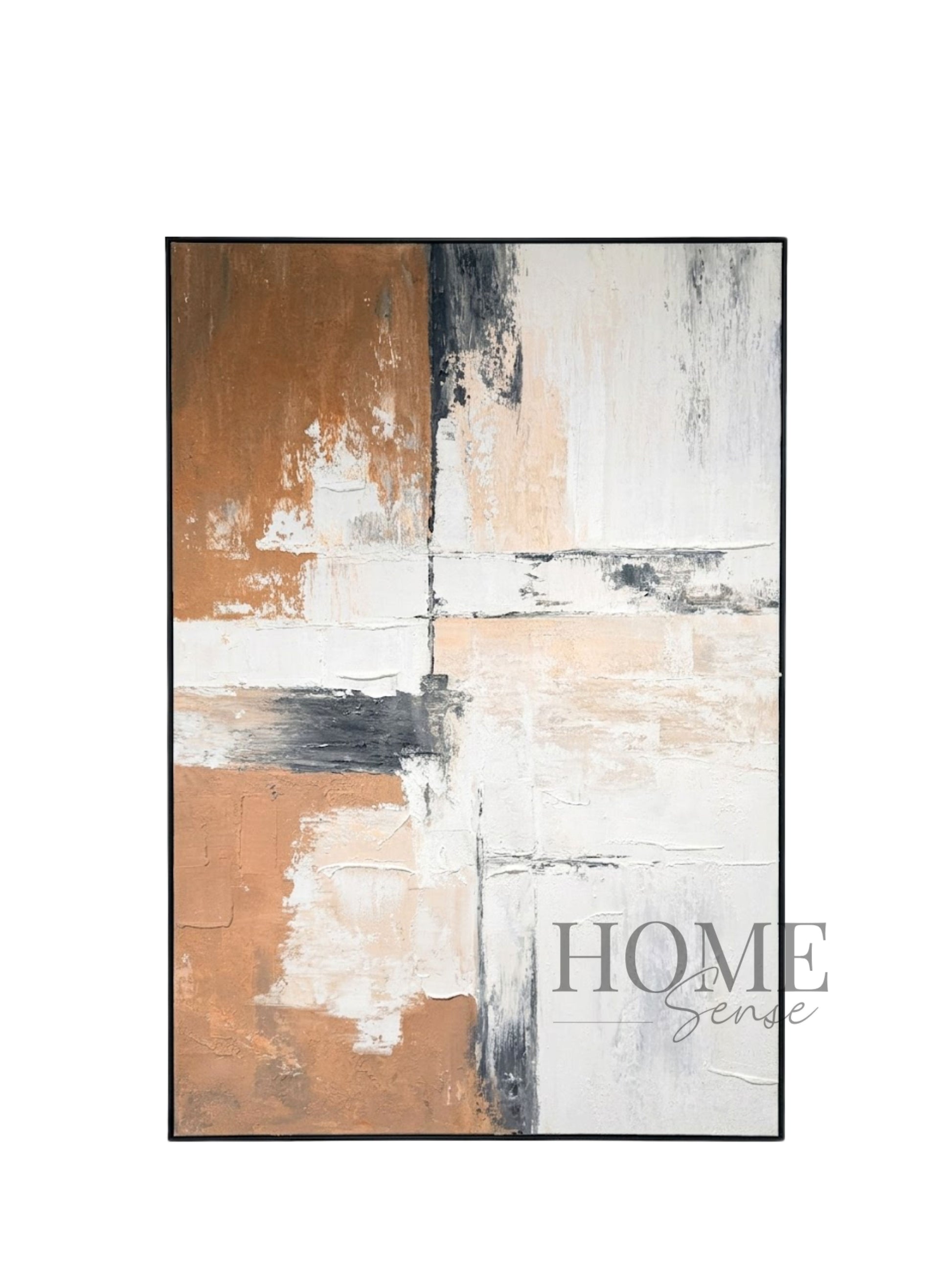 Terra Intersection , Abstract Textured Canvas Wall Art