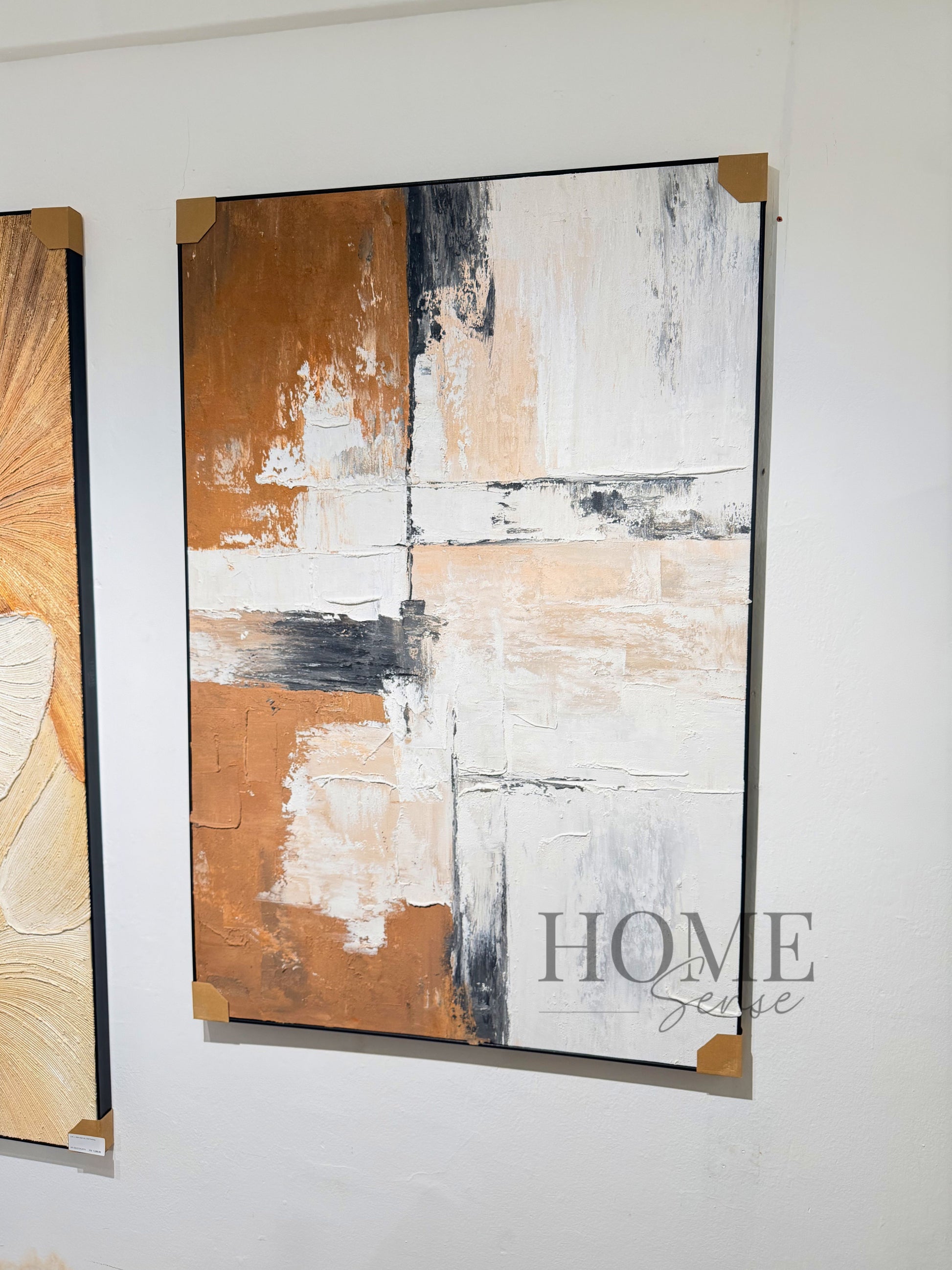 Terra Intersection , Abstract Textured Canvas Wall Art