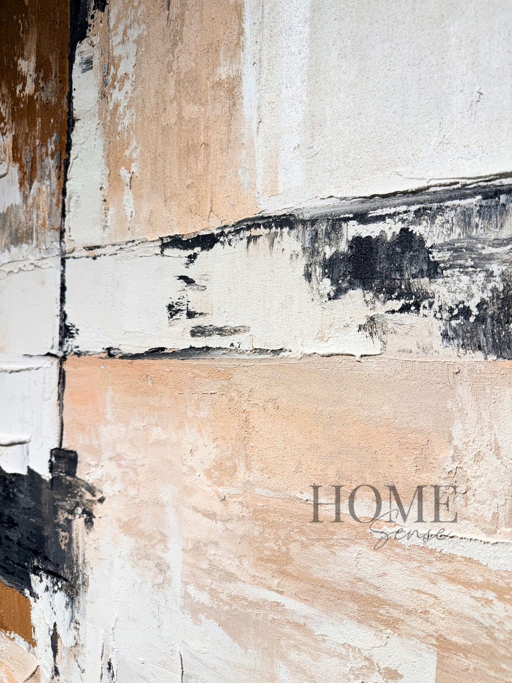 Terra Intersection , Abstract Textured Canvas Wall Art