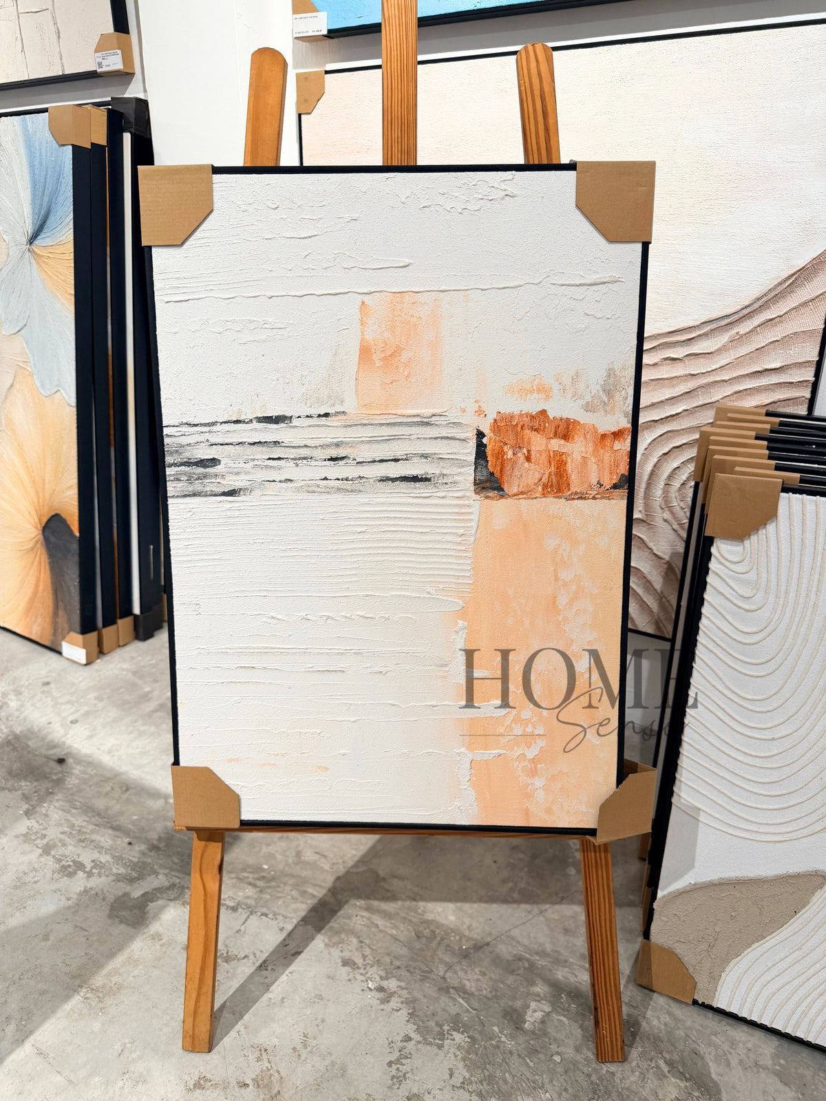 Sunlit Tides – Modern Abstract Canvas Wall Art