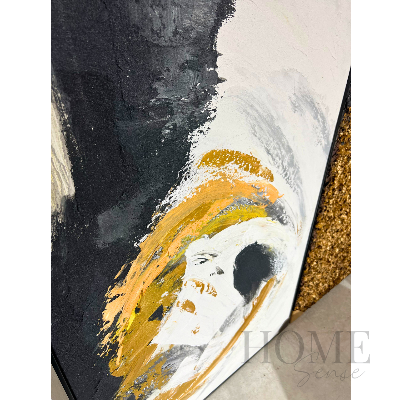 Arc of Radiance – Textured Abstract Acrylic Wall Art