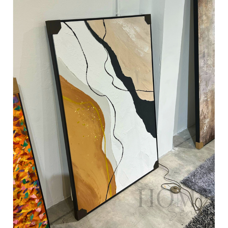 Natural Alignment – Textured Abstract Acrylic Wall Art