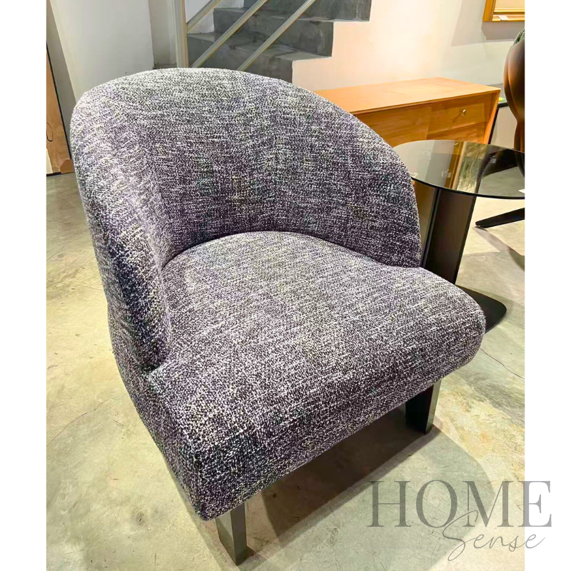Noir Tweed Accent Chair