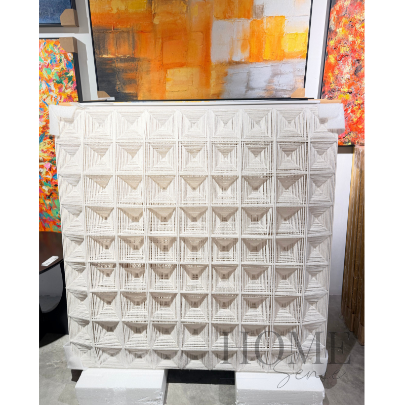 Modern Geometric Wall Art, Thread Wall Art