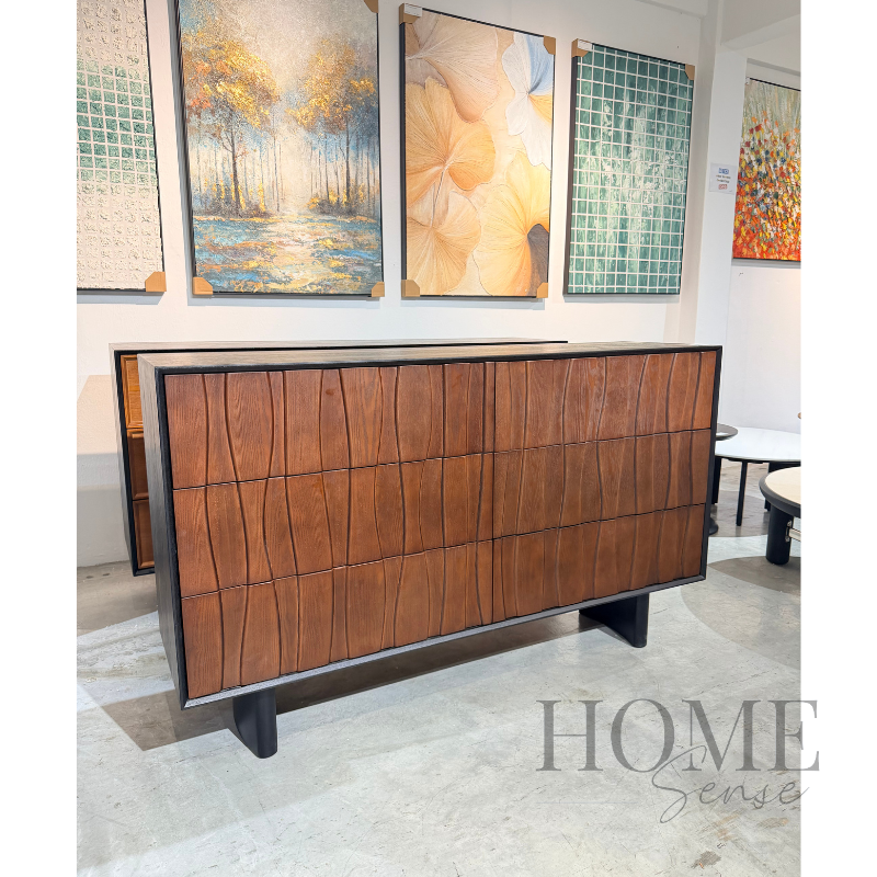 Nordic Halo Solid Wood Chest Of Drawer