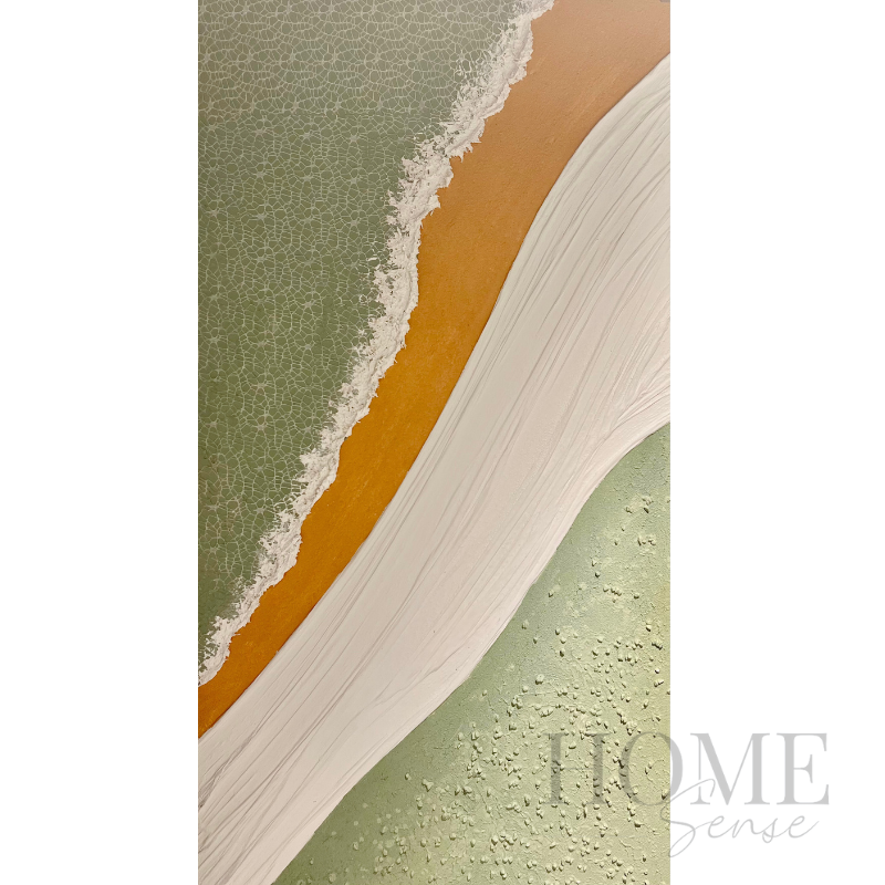 Flowing Harmony – Textured Acrylic Abstract Canvas Wall Art