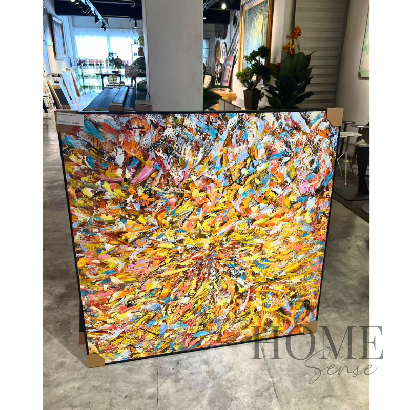 Joy in Motion – Colourful Abstract Canvas Wall Art