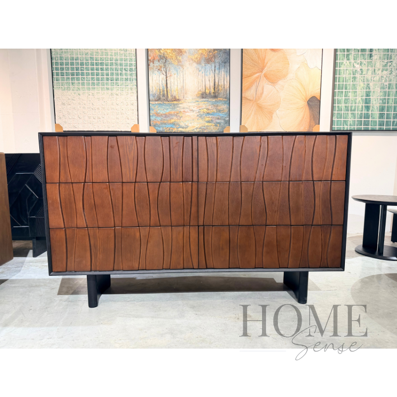 Nordic Halo Solid Wood Chest Of Drawer