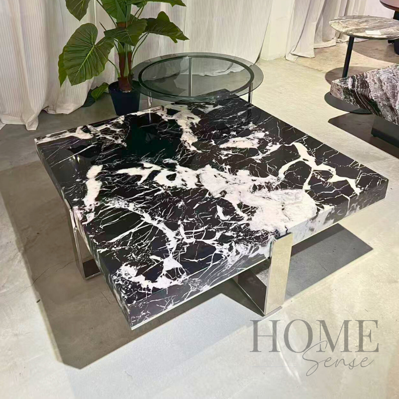 Eclipse Nero Marble Coffee Table Set