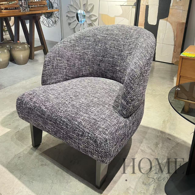 Noir Tweed Accent Chair