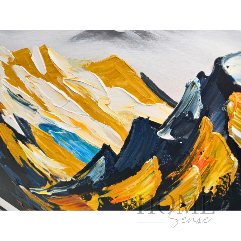 Golden Ridge Horizon - Modern 3-piece Canvas Art Set