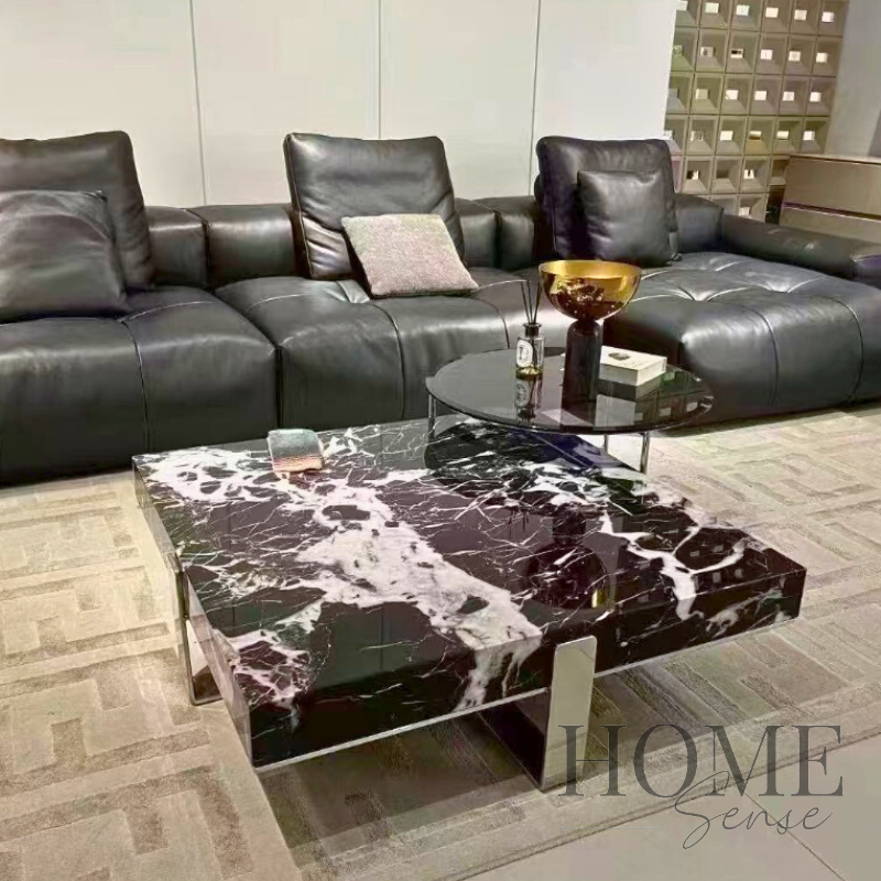 Eclipse Nero Marble Coffee Table Set