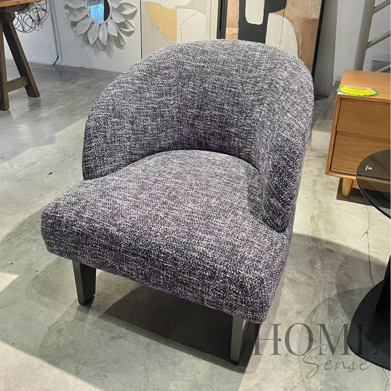 Noir Tweed Accent Chair