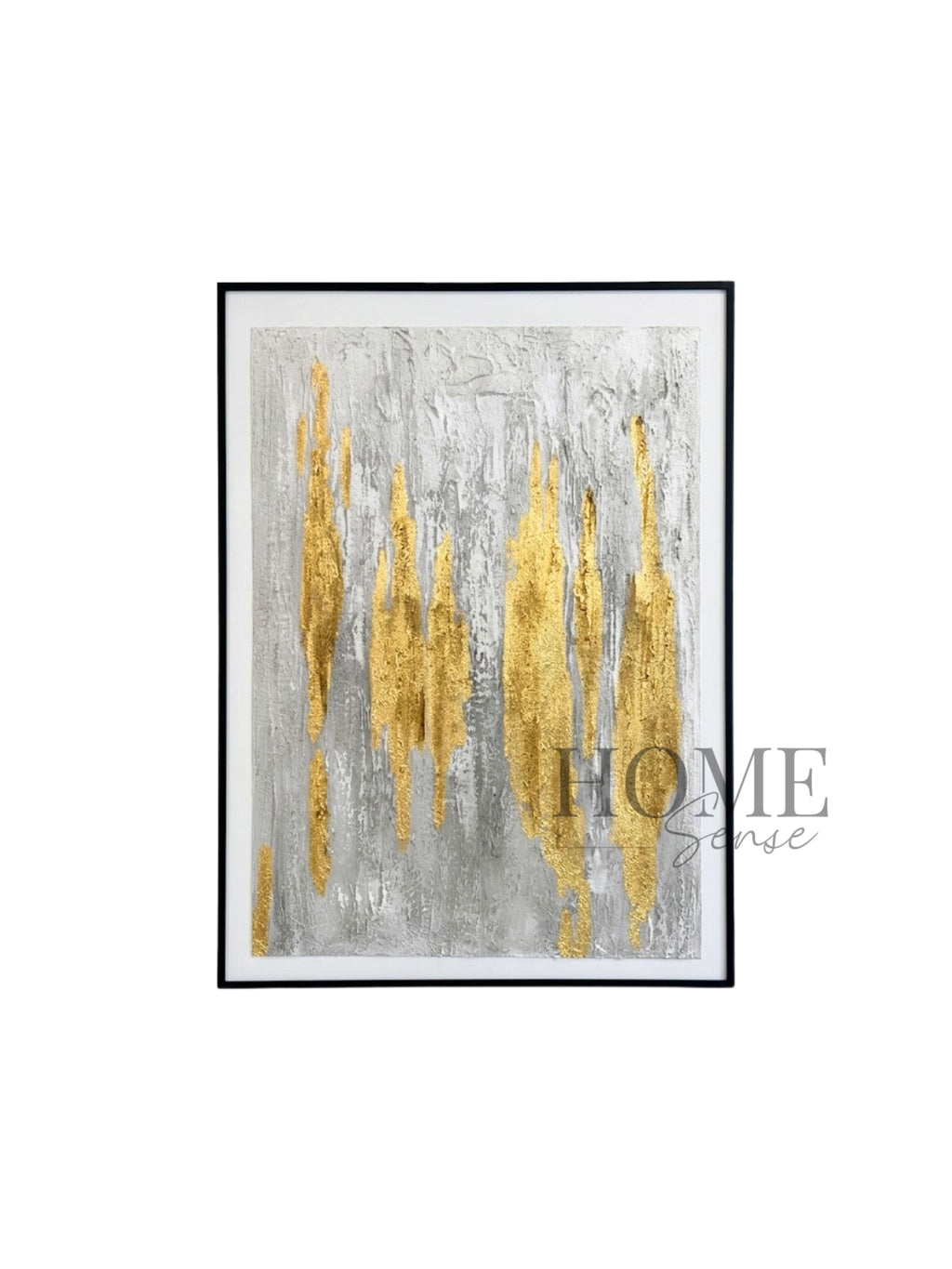 Golden Line Elegance - Canvas, Wall Art