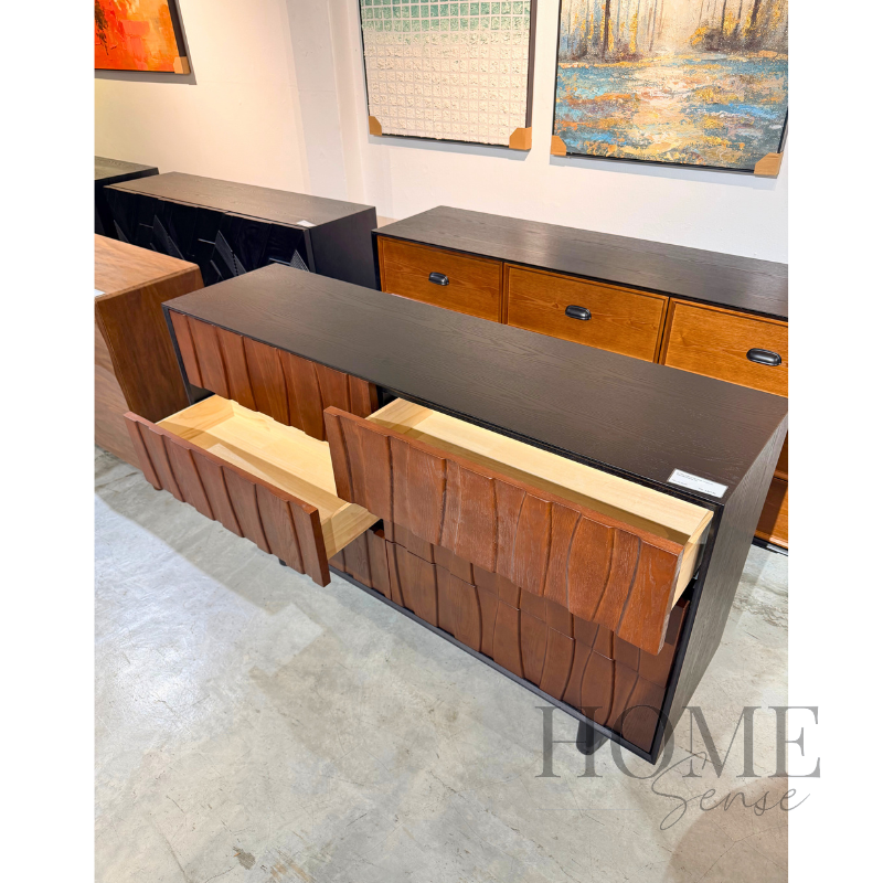 Nordic Halo Solid Wood Chest Of Drawer