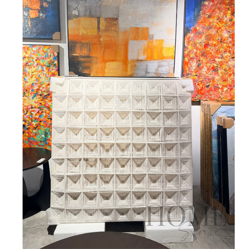 Modern Geometric Wall Art, Thread Wall Art