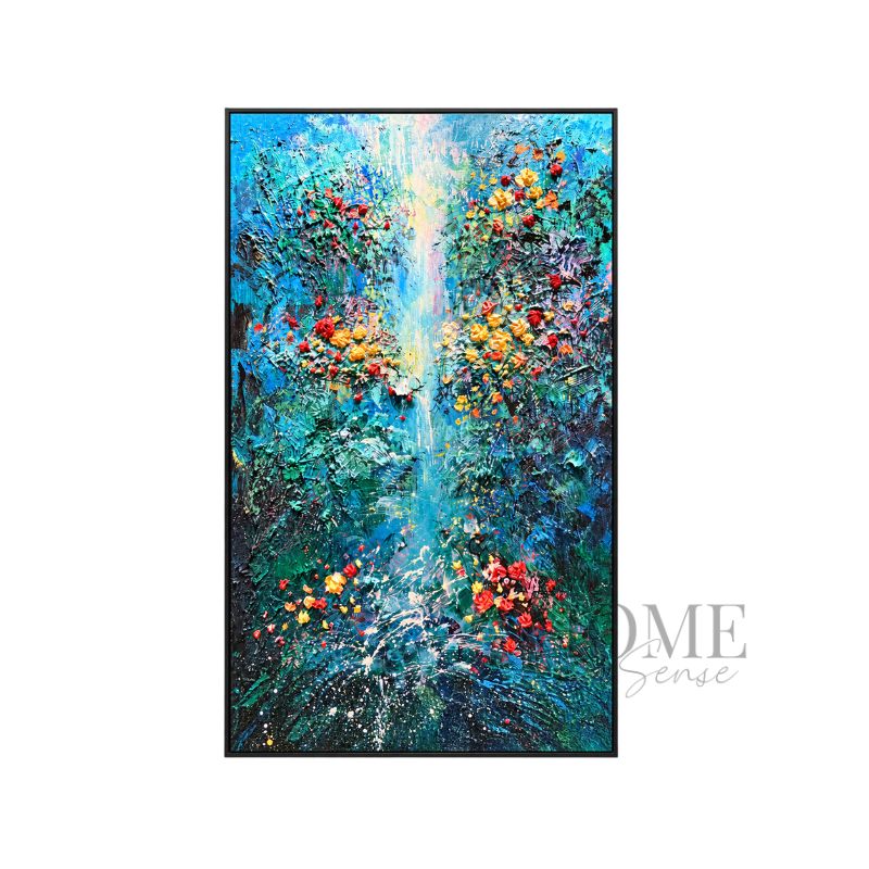 Secret Garden – 3D Textured Floral Canvas Wall Art