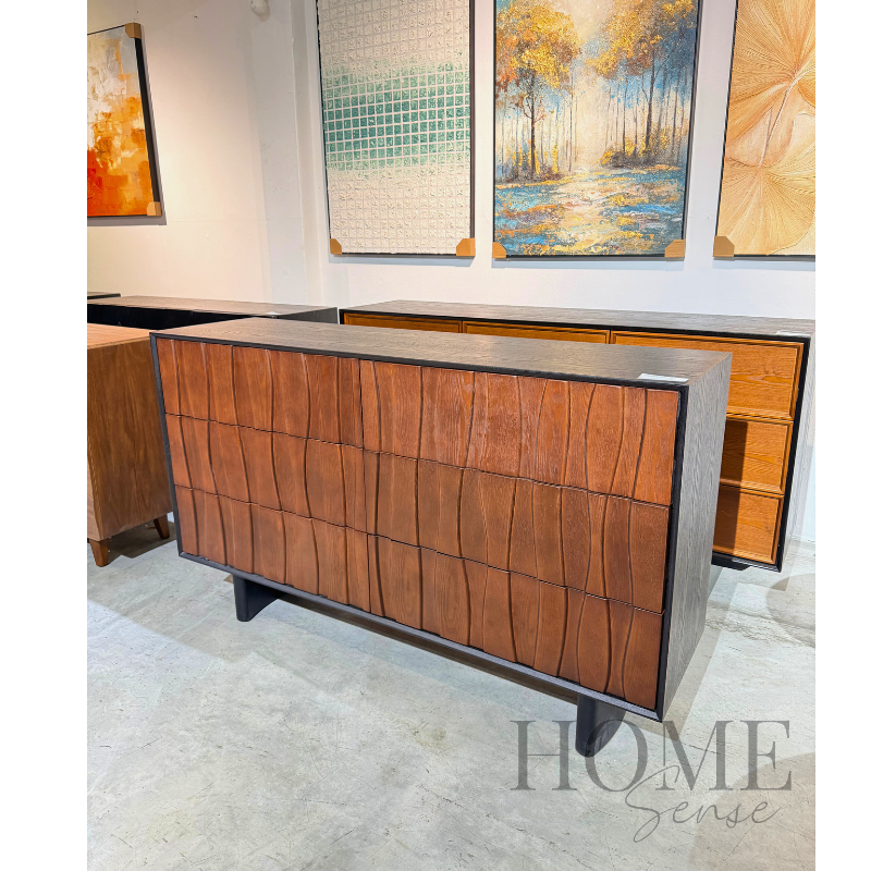 Nordic Halo Solid Wood Chest Of Drawer