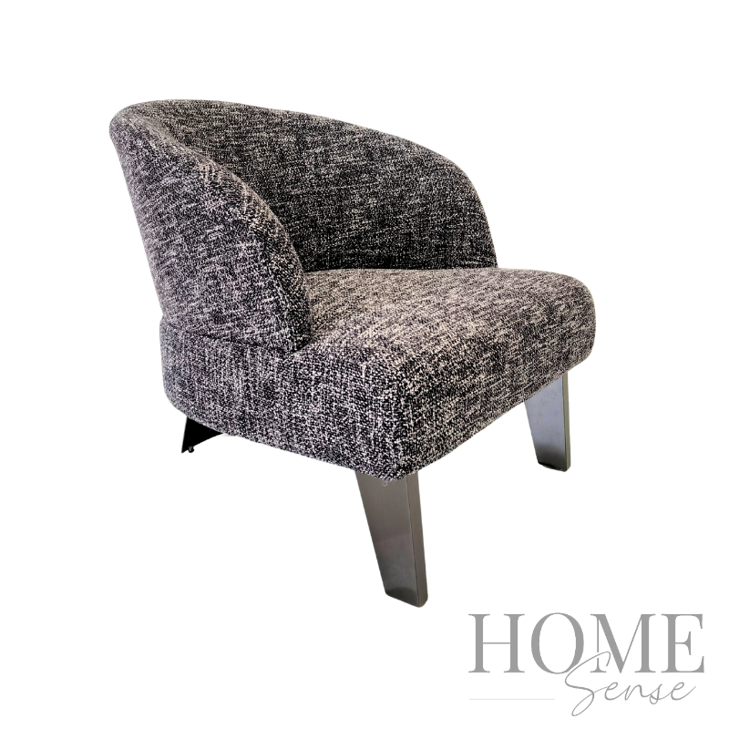 Noir Tweed Accent Chair