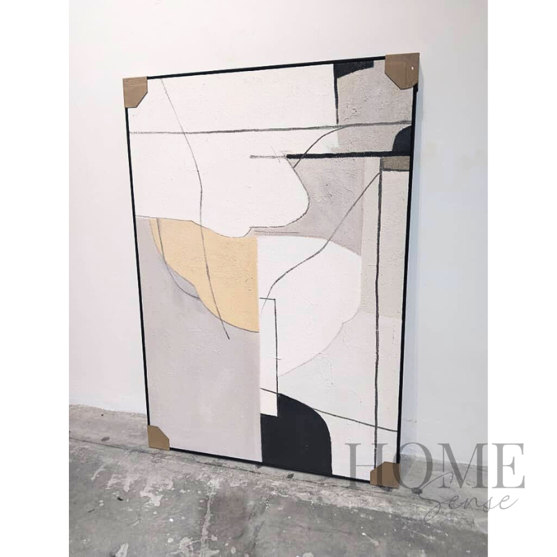 Fragments of Calm – Textured Abstract Canvas Wall Art