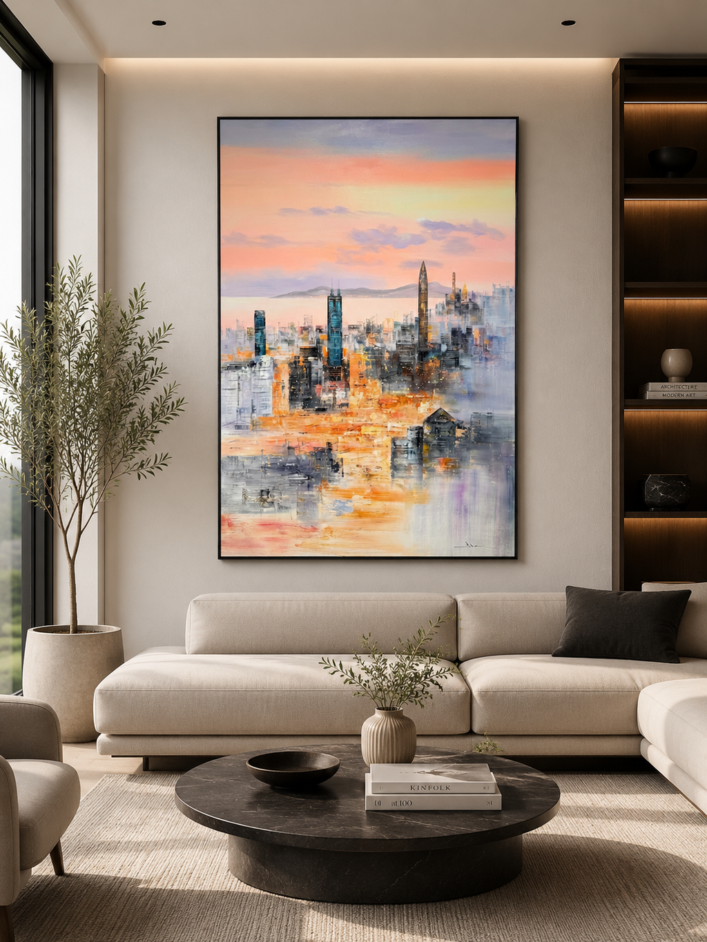 Golden Hour Metropolis - Canvas, Wall Art