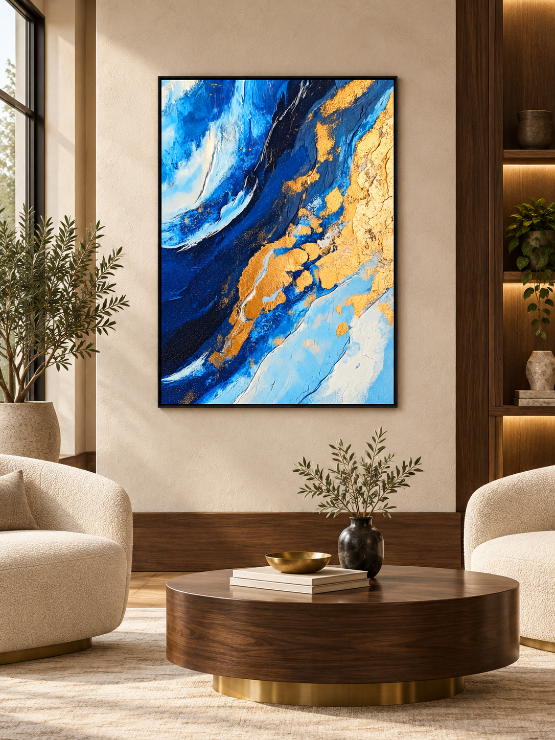 Currents of Gold – Abstract Fine Art Print
