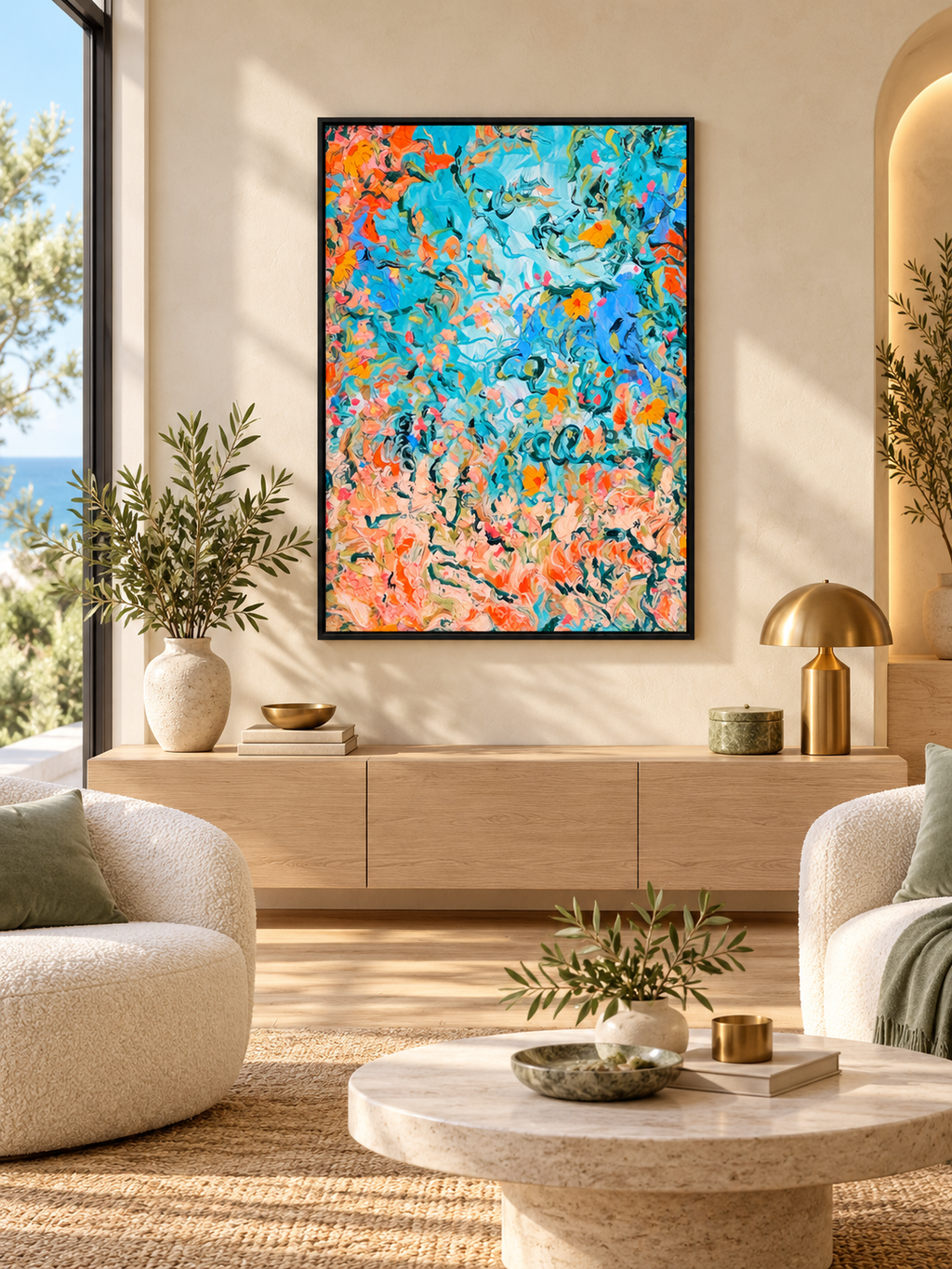 Blooming Tide – Abstract Floral Fine Art Print