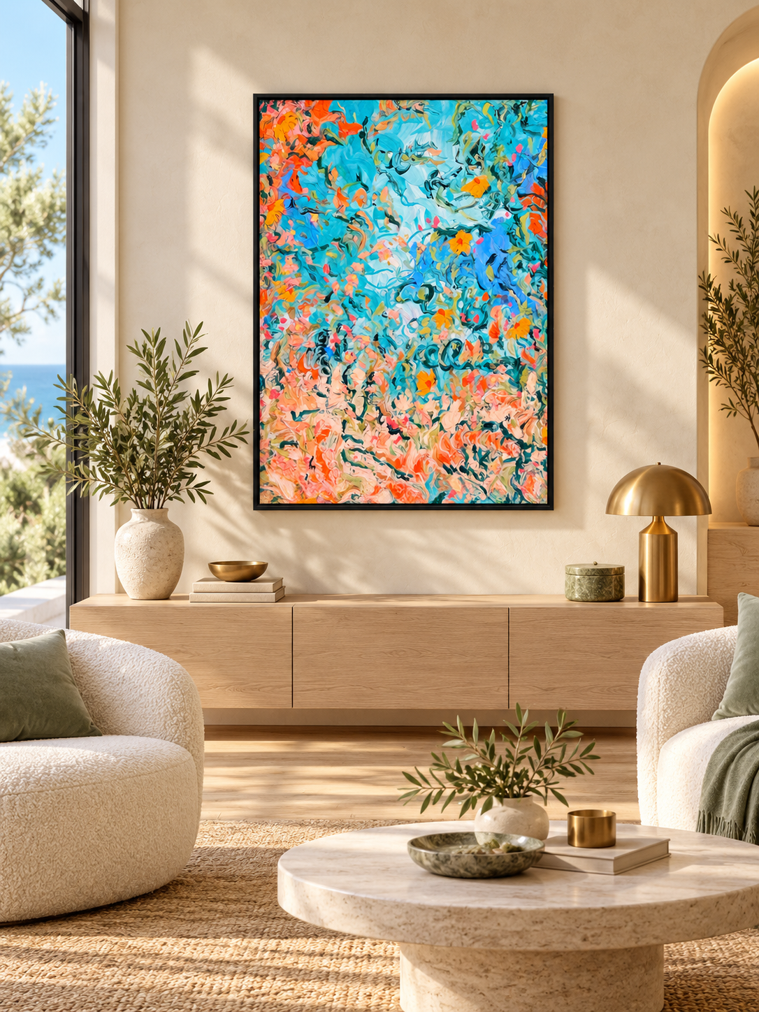 Blooming Tide – Abstract Floral Fine Art Print