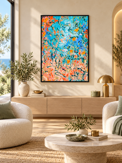 Blooming Tide – Abstract Floral Fine Art Print