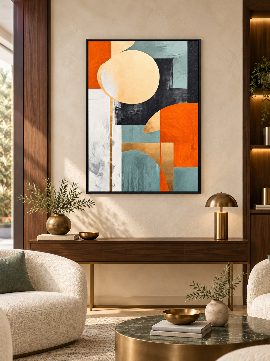 Modernist Dawn – Geometric Fine Art Print