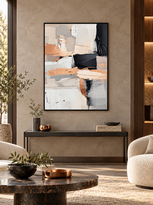 Between Stone and Shadow – Abstract Fine Art Print