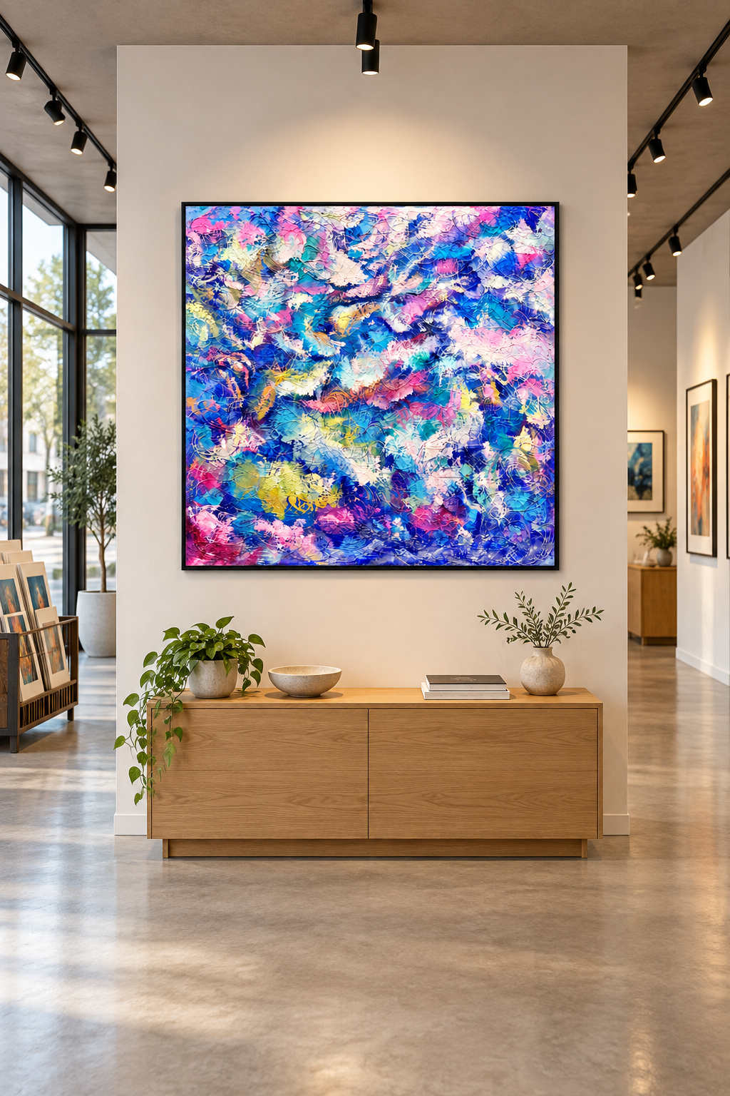 Garden of Unwritten Dreams – Hand-Painted Abstract Oil Painting