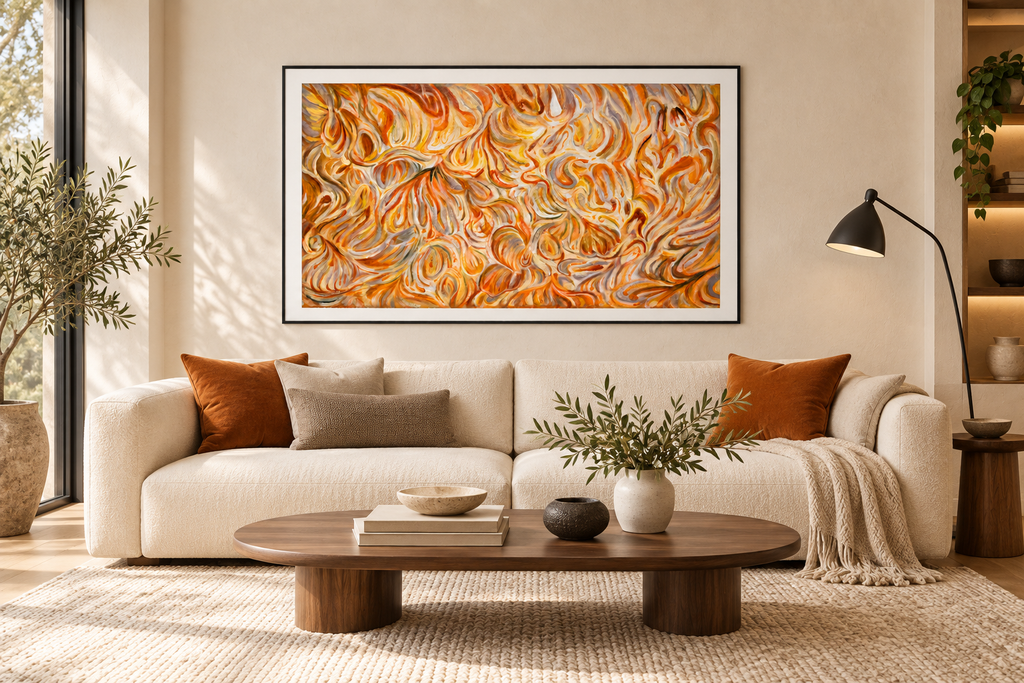 Petals of Radiance – Textured Abstract Acrylic Wall Art