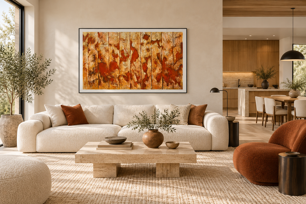 Autumn Resonance – Textured Abstract Acrylic Wall Art