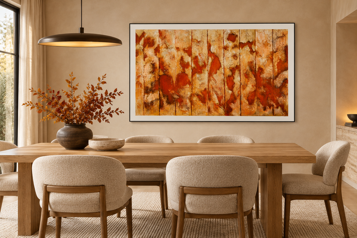 Autumn Resonance – Textured Abstract Acrylic Wall Art
