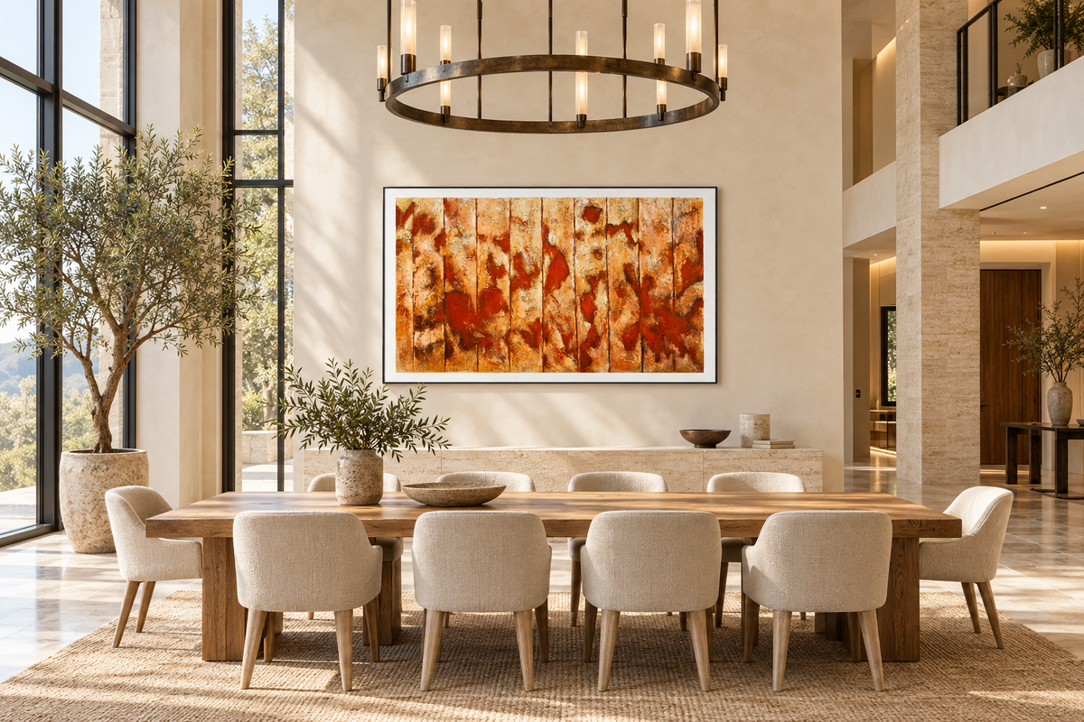 Autumn Resonance – Textured Abstract Acrylic Wall Art